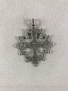 Croce battesimale russa argento XIX secolo - Foto 1 di 8