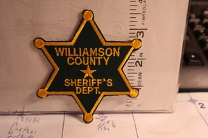 police patch WILLIAMSON COUNTY SHERIFF TEXAS 6 PT STAR - Picture 1 of 1