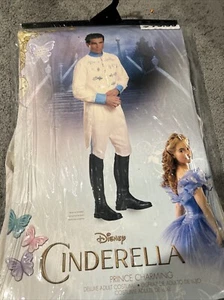Prince Charming Disney Cinderella Fancy Dress Up Halloween Deluxe Adult Costume - Picture 1 of 3
