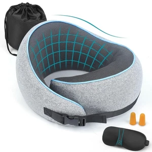 YIMICZSH Neck Travel Pillow, Comfort Memory Foam Airplane Pillow, Compact & E... - Picture 1 of 5