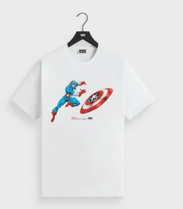 Kith Marvel Vs. Capcom Captain America Vintage T-Shirt weiß Größe Large - Bild 1 von 3
