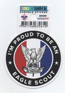 "I'm Proud To Be An Eagle Scout" Sticker, 3 3/16" Round, Mint - Picture 1 of 1