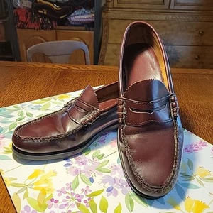 GH Bass& Co  Mens Size 9.5M, Burgundy Penny Loafers Shoes - Picture 1 of 15