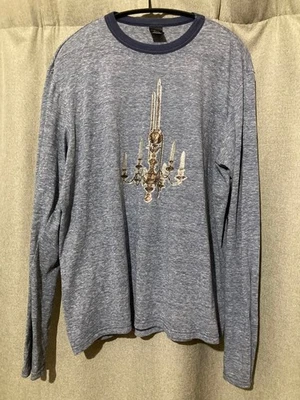 Number (N)ine Gray Chandelier Print Long Sleeve T-Shirt M Made in Japan - Image 1 of 2