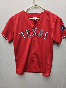 MLB Texas Rangers Stadium Souvenir rot Trikot Michael Young #10 Jugend Größe XL - Bild 1 von 7