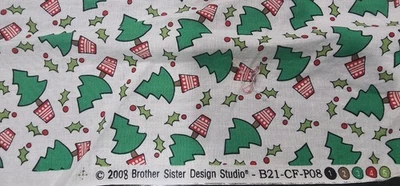 2 Yards & 29 Inches “Christmas Tree Fabric – Brother Sister Design Studio ©2008  - Image 1 of 3