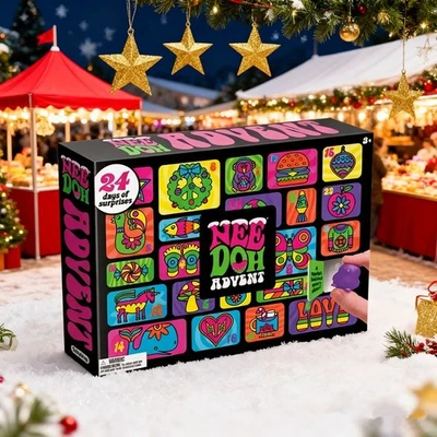 24pcs Needoh Advent Calendar 2025 Stress Relief Squishy Doll Toys Set Kids Gift - Image 1 of 4