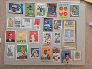 Lote de (38) reimpresiones de tarjetas deportivas Asst con Mantle, Jordan, DiMaggio, Aaron, Manning - Imagen 1 de 4