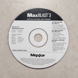 Maxtor MaxBlast 3 V3.6.1 Installation CD Software (PC; 2003) #1948 - Picture 1 of 2