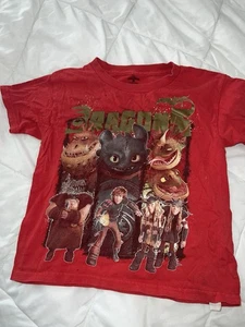 Kids Vintage How to Train Your Dragon T Shirt 6/7 - Picture 1 of 3