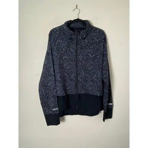 Sweaty Betty Fast Track Running Jacket Size XL Blue Pack Away Hood - Picture 1 of 11