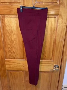 Ashley Stewart Women's Size 18 Red Pull On High Rise Wide Leg Pants - Picture 1 of 3