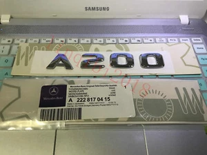 Chrome "A200" High quality Rear Trunk Emblem Decal Badge FOR Mercedes Benz A200 - Picture 1 of 7