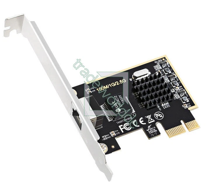 RTL8125 2500Mbps Lan Card 2.5Gbps Pci-e Ethernet Network Adapter RJ45 - Bild 1 von 1