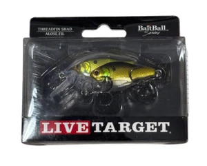 Live Target Bait Ball threadfin Shad 1/2 Oz Crank Bait Gold Rare lure TSB60S814 - Picture 1 of 4