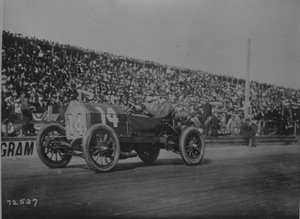David Bruce-Brown and Car #14 ca 1911 MOTOR RACING OLD PHOTO