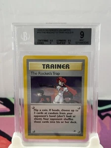 The Rocket's Trap 19/132 Gym Heroes Holo 1ª Edición BGS 8.5 PSA - Imagen 1 de 2