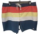 Marine Layer Mens Board Shorts Striped Size 36