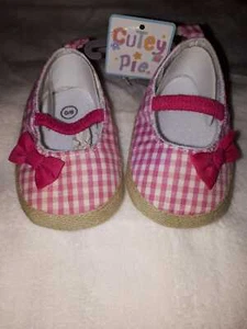 NUEVO Bailarina bebé niña talla 17 18 rosa a cuadros - Imagen 1 de 1