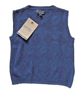 Mayoral Knit V-neck sweater vest dressy boy size 4 104cm blue ultramar - Picture 1 of 1