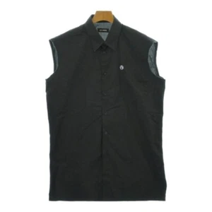 RAF SIMONS Sleeveless Black Cotton Shirt Size 48 Made in Romania - Picture 1 of 8