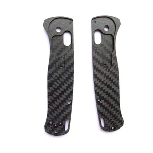 2PCS 3K Carbon Fiber Handle Scales Patch For Benchmade Bugout 535 New - Picture 1 of 4