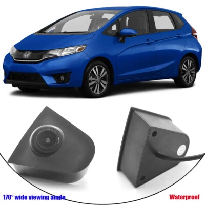 170° Full HD CCD Car Front View Camera Logo Embedded for Honda JAZZ 2016-2018 17 - Image 1 of 4