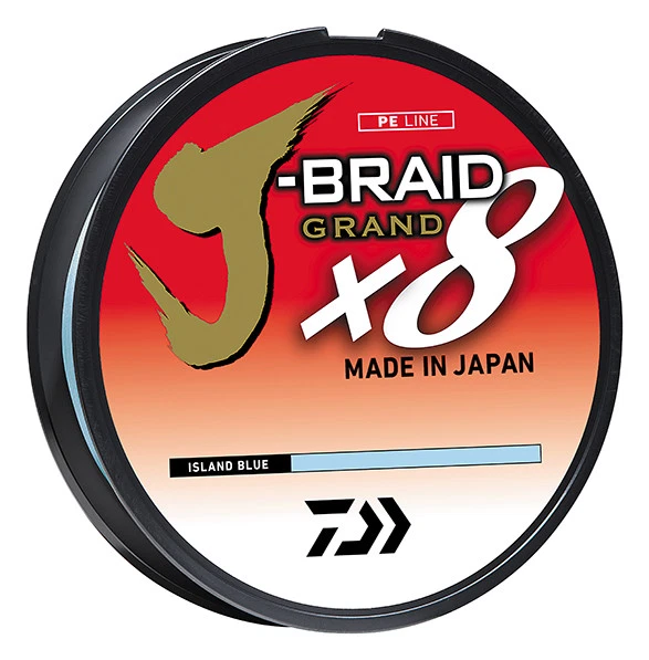 Daiwa J-Braid Grand x8 Island Blue - Braided Fishing Line w/ IZANAS Fiber - Image 1 of 1