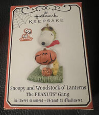 NEW Hallmark Halloween Snoopy and Woodstock o' Lanterns 2012 NEW Ornament!