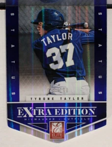 Panini Elite 2012 edición extra Tyrone Taylor 13 Status azul troquelado 066/100 - Imagen 1 de 2