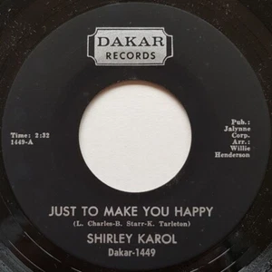 Shirley Karol / Just To Make You Happy 1967 US 7in Dakar Records Dakar1449 - Picture 1 of 2