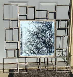 Ren Wil MT1349 Matrix Square Mirror Abstract Post Modern Wall Art Deco MCM - Picture 1 of 6