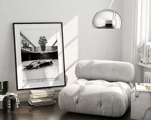 Porsche 911 in the Pool, Vintage Porsche Print, Porsche Wall Art, Decor Home - Picture 1 of 3