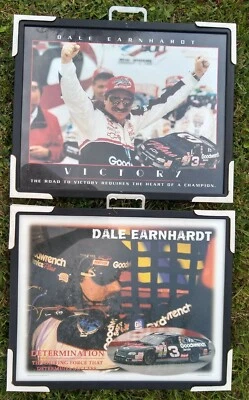 Dale Earnhardt Vintage NASCAR Framed 17"x21" Photos Posters - Image 1 of 4