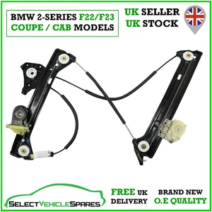 NEW BMW 2-SERIES F22 F23 PASSENGER SIDE LEFT FRONT WINDOW REGULATOR 2014-2019 - Picture 1 of 4