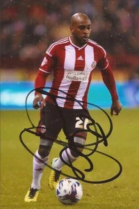 SHEFFIELD UNITED: JAMAL CAMPBELL-RYCE SIGNED 6x4 ACTION PHOTO + COA - Bild 1 von 1