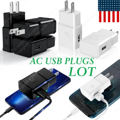 Lot For Samsung Adaptive Fast Charging Adapter Quick Charger Cube AC Travel Plug - Image 1 of 4