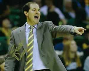GFA Baylor Bears Head Coach * SCOTT DREW * Signed 8x10 Photo COA - Picture 1 of 2