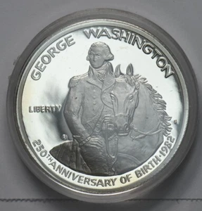 1982-S Commemorative Half Dollar Horse George Washington 4327 combine shipping - Picture 1 of 2