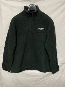 Vintage 90s Ralph Lauren Polo Sport Quarter-Zip Fleece Jacket Men’s Large - Picture 1 of 7
