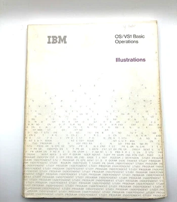 Vintage IBM OS/VS1 Basic Operations Illustrations Guide 1972 PC Programming - Image 1 of 4