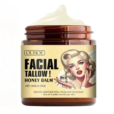 OUHOE Facial Tallow Honey Balm 4.23 oz. - Ships in 1 Day! - A116