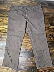 Duluth Trading Co Flex Fire Hose Pants Mens 46x32 Brown Carpenter Pockets Reg - Picture 1 of 7