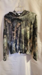 True Craft Damen-Langarm-Hoodie Größe Small grün meliert Batik - Bild 1 von 3