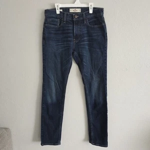 Hollister Herren 31x32 Fit Epic Flex Stretch Faded Dark Wash Blau Skinny Jeans - Bild 1 von 10