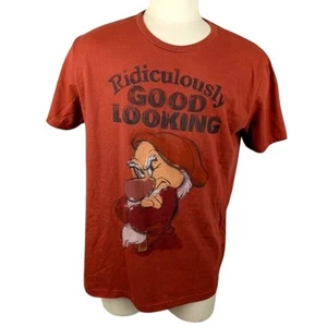 Disney Adult Grumpy "Ridiculously Good Looking" Short Sleeve T-Shirt Size XL - Picture 1 of 4