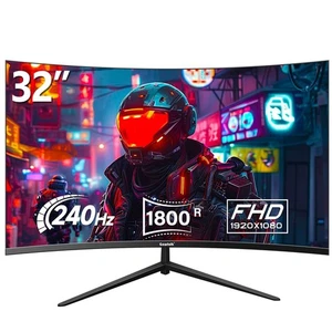 Gaming Monitor 32 Pouces 240Hz écran PC incurvé Full HD 1080P écran d'ordinat... - Photo 1/8