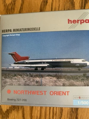 Herpa Northwest Orient Boeing 727 1/500 Reg. - Image 1 of 3