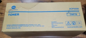 Genuine Konica Minolta TNP78 (ACF0030) Black Toner Cartridge - NEW SEALED NOS - Afbeelding 1 van 3