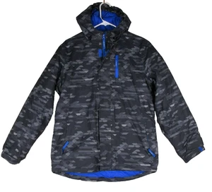 Eddie Bauer Kids Camouflages Hooded Jacket Long Sleeve Pockets Size XL (16) Gray - Picture 1 of 6